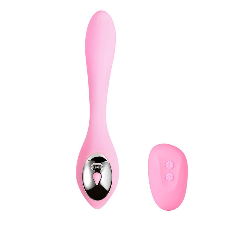Maia harmonie - couple's vibrator - Product front view, with remote control  | Flirtybay.com.au