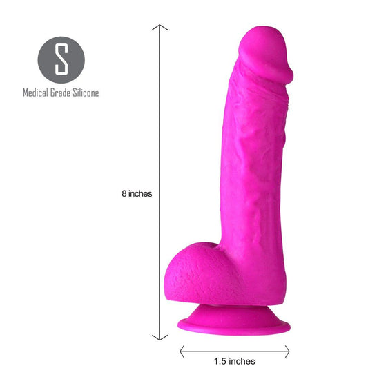 Maia josi - 8" dildo - Product side view  | Flirtybay.com.au