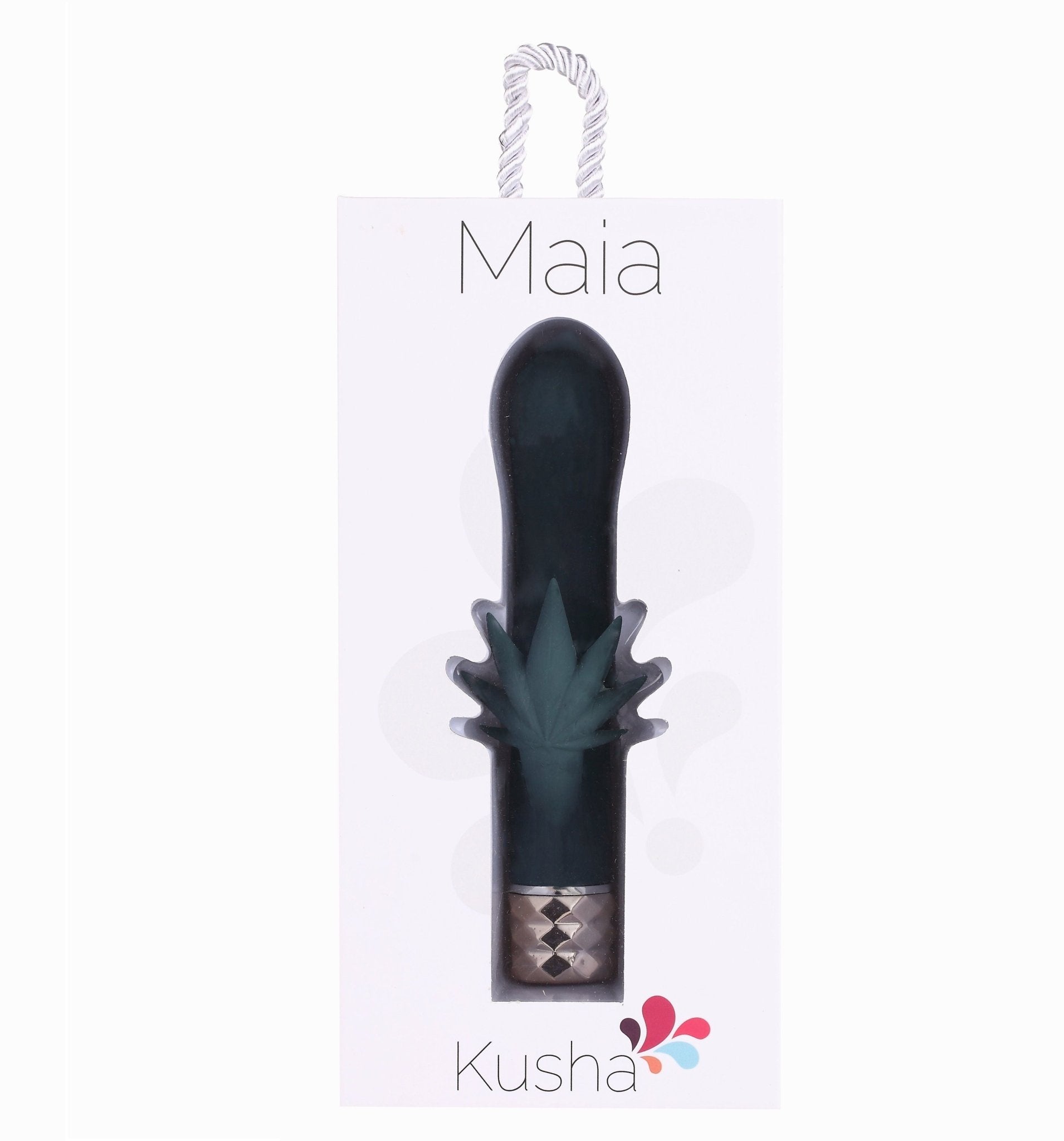 Maia kusha - rabbit vibrator -  box front view | Flirtybay.com.au