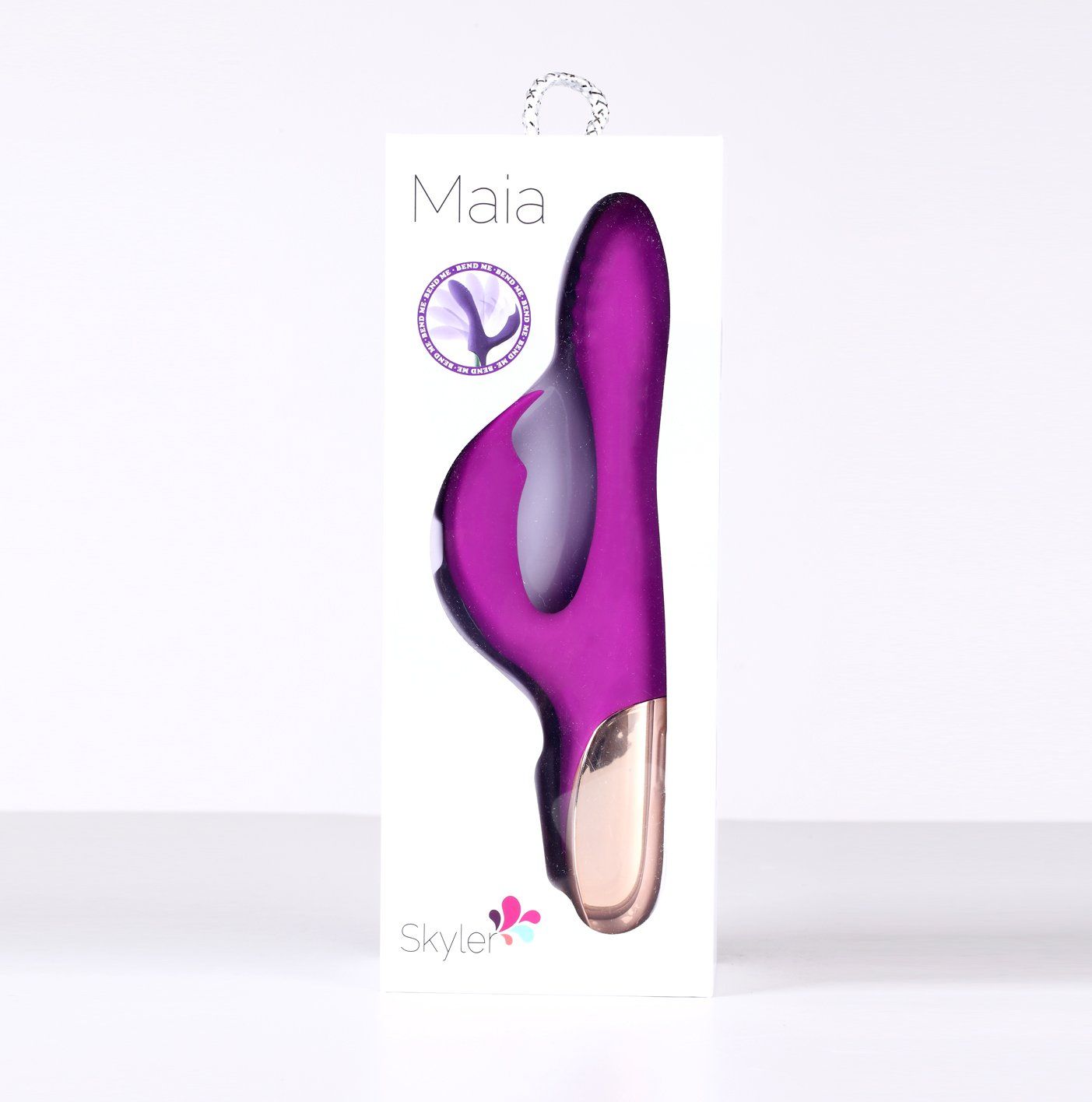 Maia - skyler rabbit vibrator -  box front view | Flirtybay.com.au