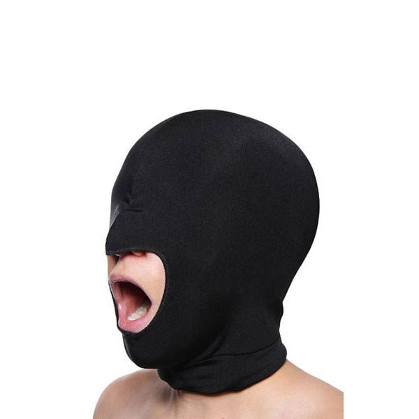 Master series blow hole - spandex hood - Product front view  | Flirtybay.com.au