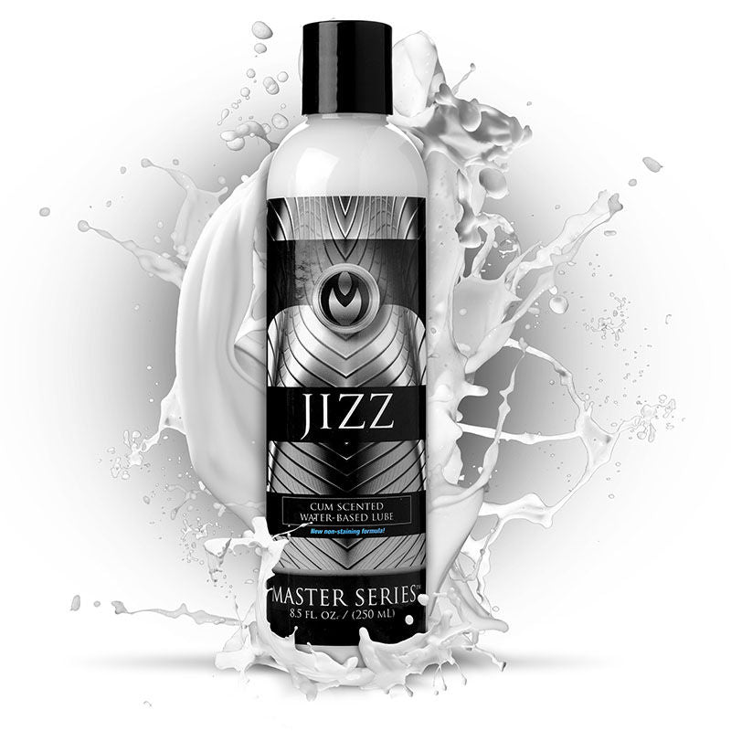Master series jizz - 250 ml - water-based lubricant - Product front view  | Flirtybay.com.au