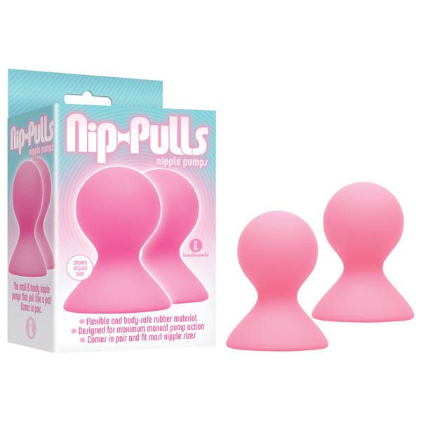 Nip pulls - nipple pumps - pink, Product front view and box front view | Flirtybay.com.au