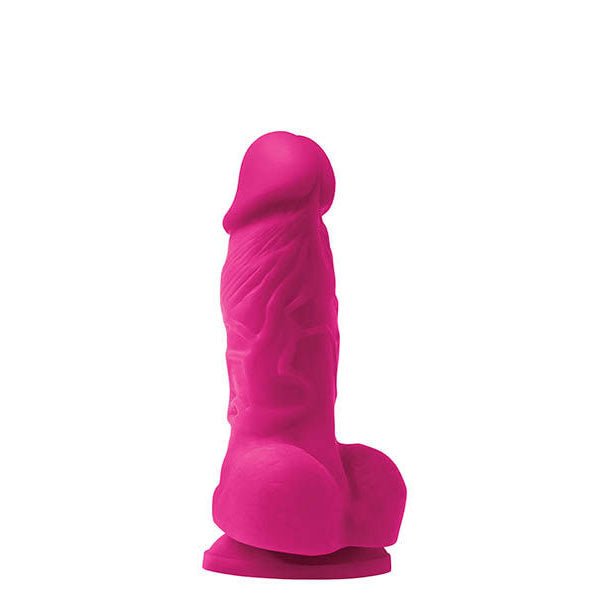 Ns Novelties Colours Pleasures 4" dildo pink front product view | Flirtybay.com.au