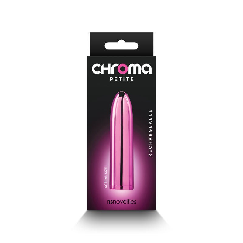 Ns-Novelties chroma Petite Pink Bullet vibrator box view | Flirtybay.com.au