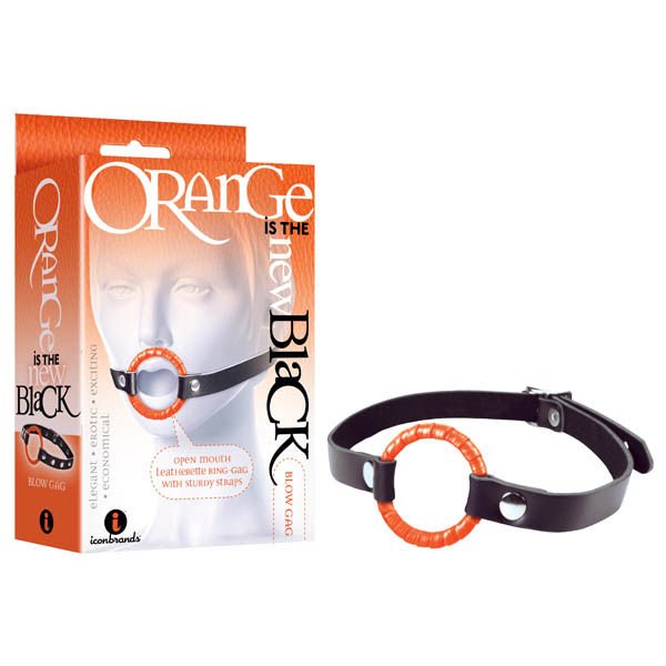 Orange is the new  - blow gag - Product front view and box front view | Flirtybay.com.au