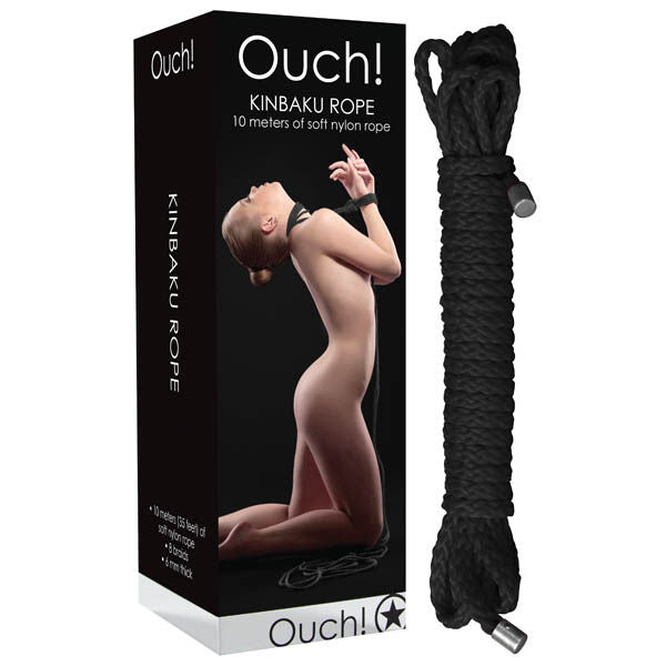 Ouch kinbaku - bondage rope - Product front view and box front view | Flirtybay.com.au