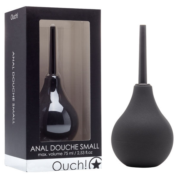 Ouch! - anal douche - 75ml - Product front view and box front view | Flirtybay.com.au