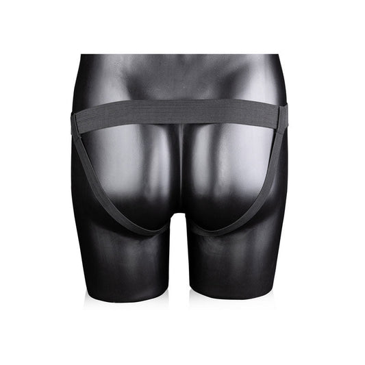 Ouch! curved hollow strap-on - 8" ok - Product back view  | Flirtybay.com.au