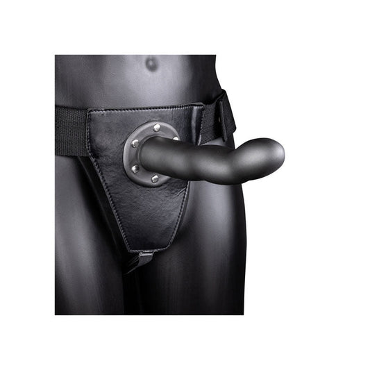 Ouch! curved hollow strap-on - 8" ok - Product side view  | Flirtybay.com.au