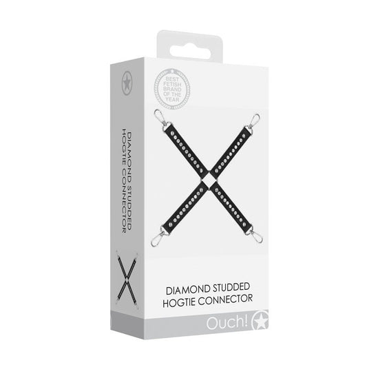 Ouch! diamond studded hogtie -  box side view | Flirtybay.com.au