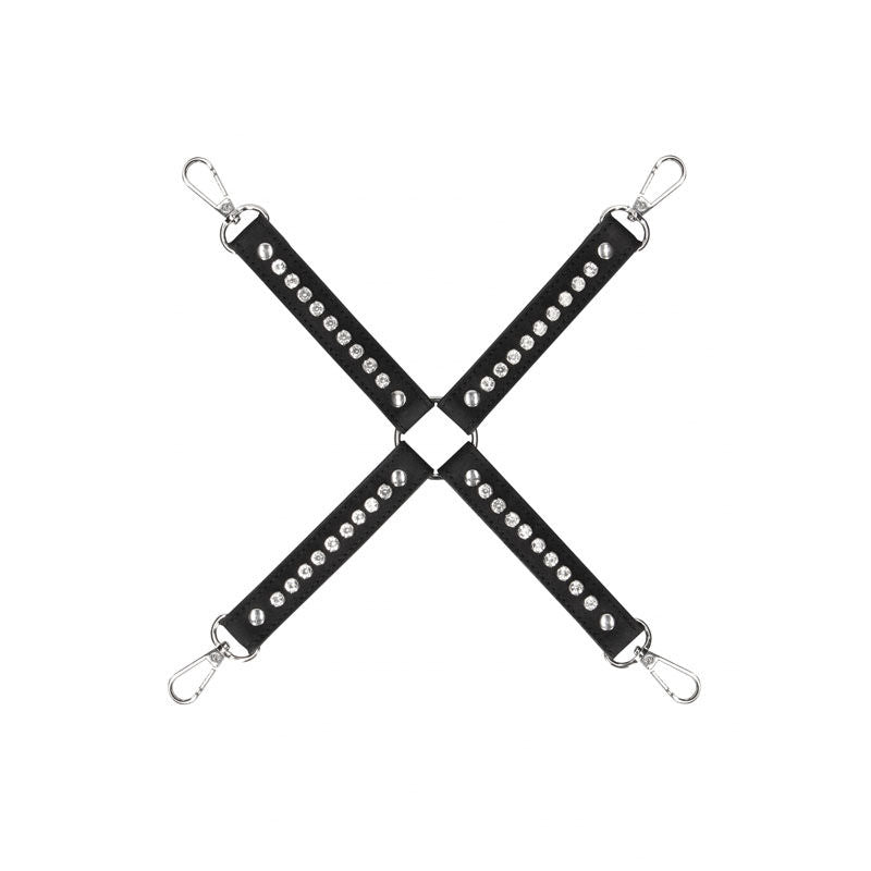 Ouch! diamond studded hogtie - Product top view  | Flirtybay.com.au