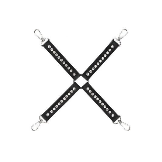 Ouch! diamond studded hogtie - Product top view  | Flirtybay.com.au