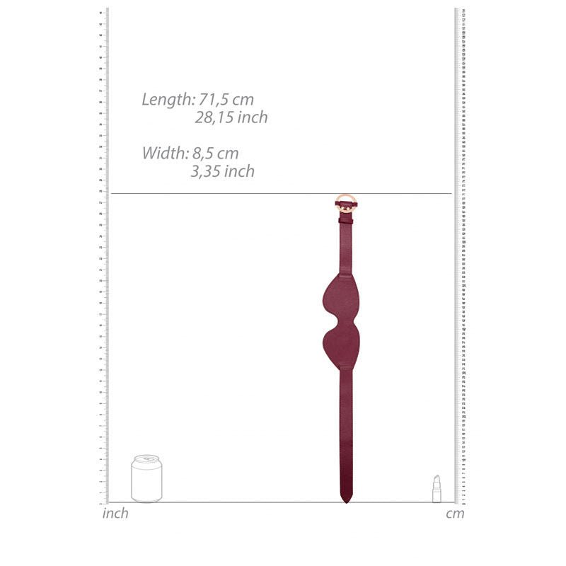 Ouch! halo - eyemask - Product top view, with sizes  | Flirtybay.com.au