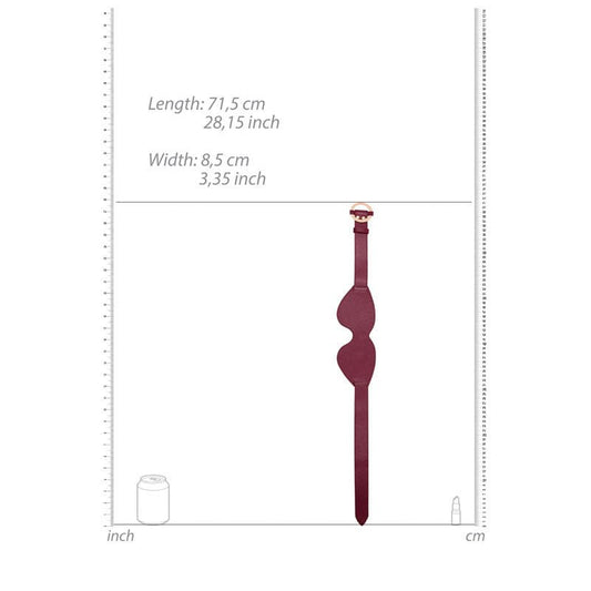 Ouch! halo - eyemask - Product top view, with sizes  | Flirtybay.com.au