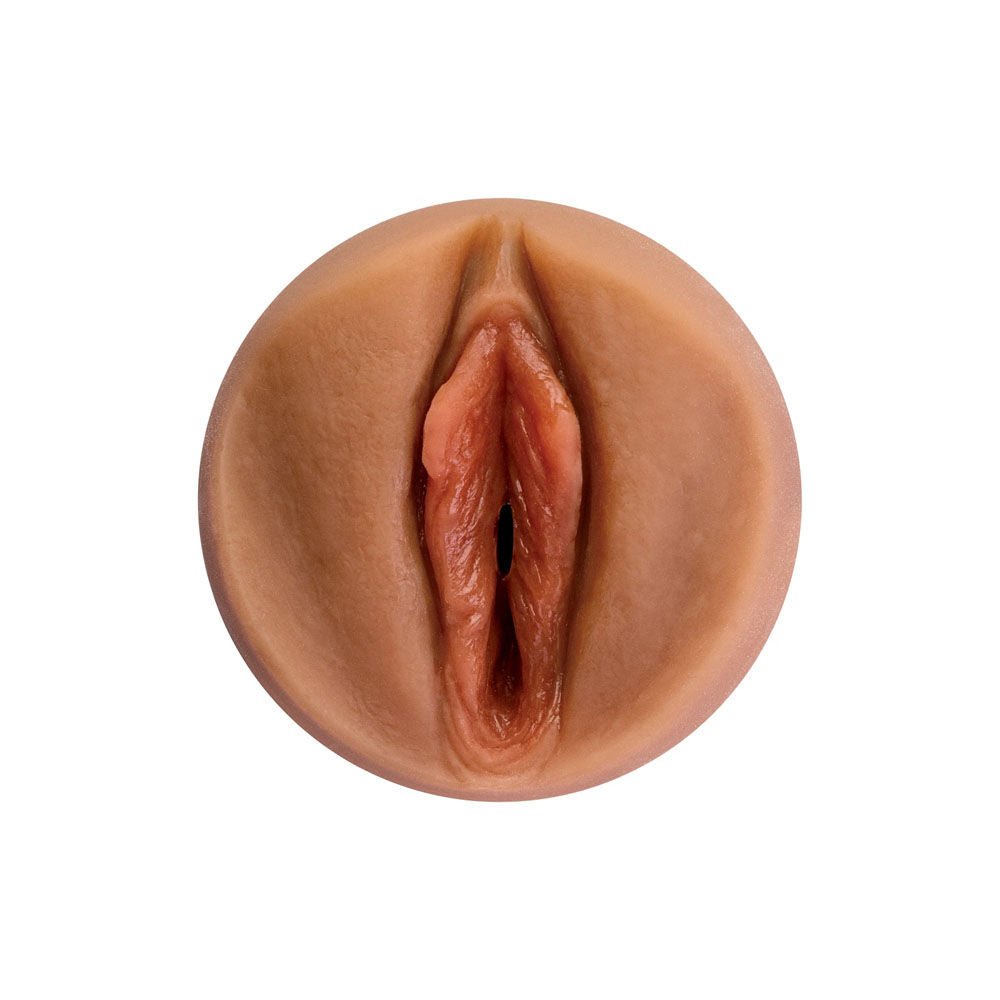 Pdx plus - shower therapy - soothing scrub - tan - realistic vagina - Product top view  | Flirtybay