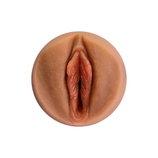 Pdx plus - shower therapy - soothing scrub - tan - realistic vagina - Product top view  | Flirtybay