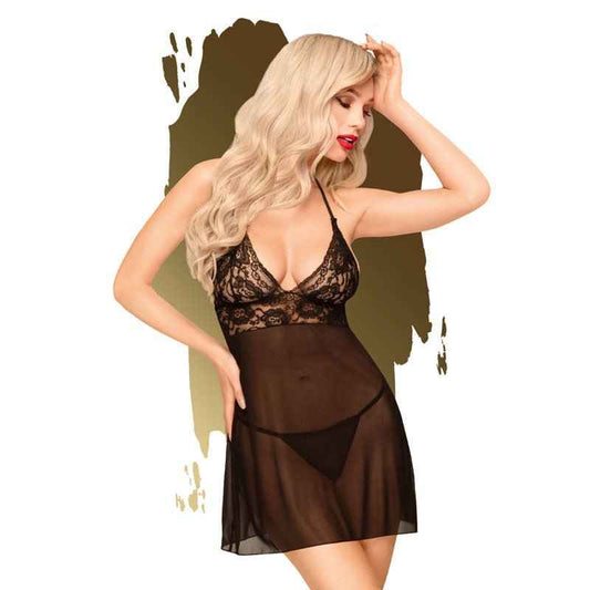 Penthouse - Bedtime Story Chemise - Black