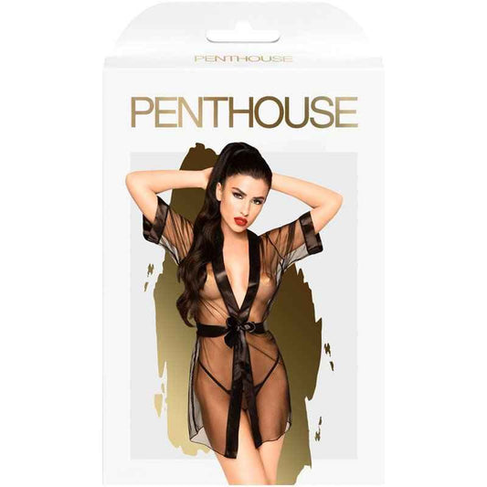 Penthouse - Midnight Mirage - Black Kimono