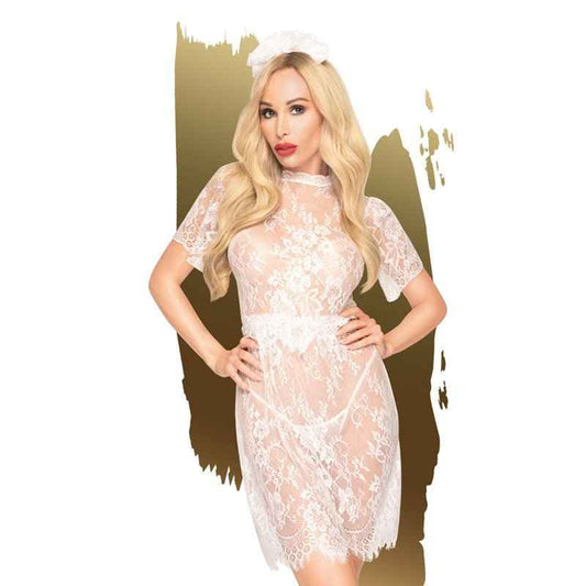Penthouse - Poison Cookie White Lace Dress