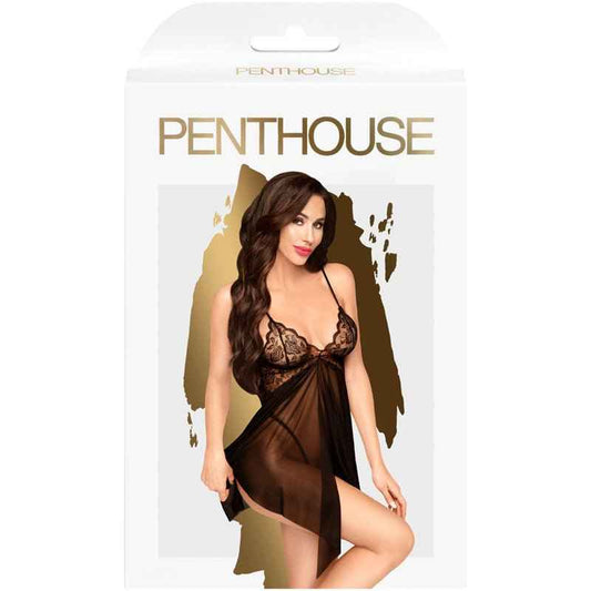 Penthouse - Sweet Beast Black Babydoll Set