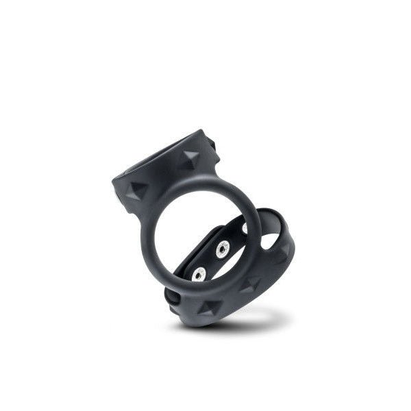 Performance vs8 - silicone double cock & ball strap - Product front view  | Flirtybay.com.au