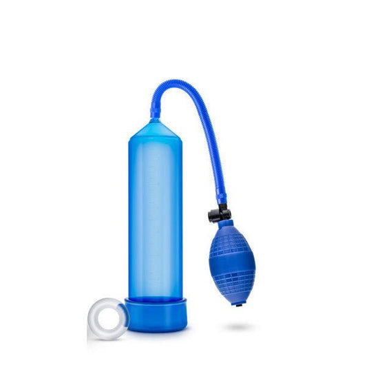 Performance vx101 - male penis pump - blue, Product front view  | Flirtybay.com.au