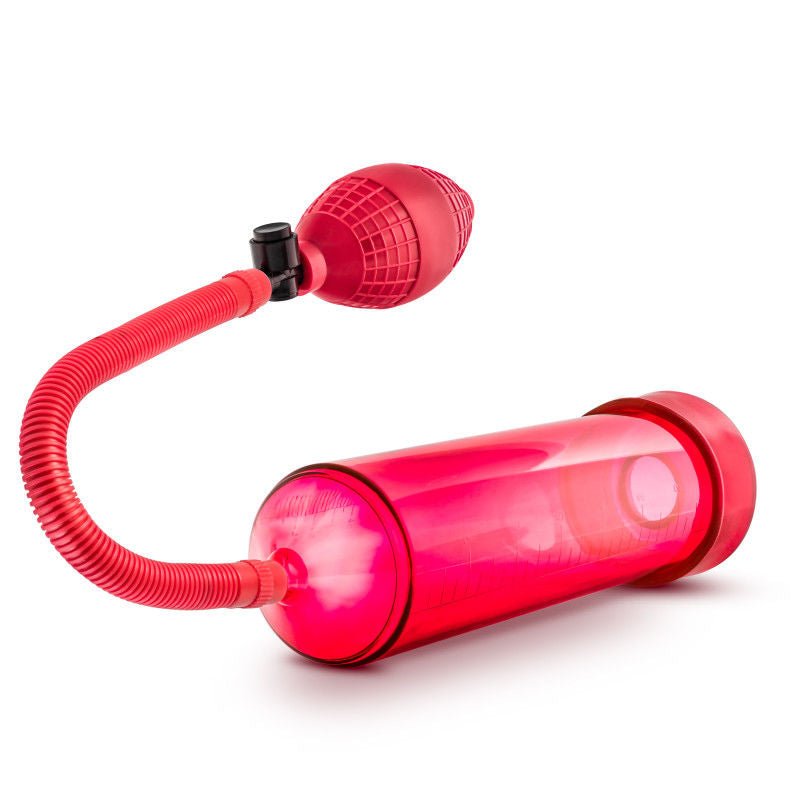 Performance vx101 - male penis pump - red, Product side view  | Flirtybay.com.au