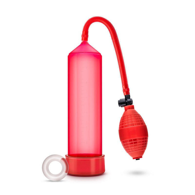 Performance vx101 - male penis pump - red, Product front view  | Flirtybay.com.au
