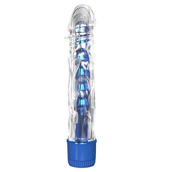 Pipedream classix Mr Twister Vibrator Blue front product view | Flirtybay.com.au