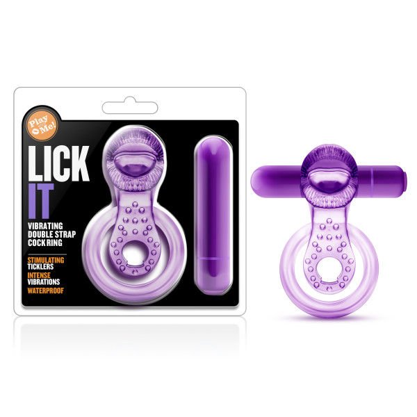 Play with me - lick it - cock ring - Product front view and box front view | Flirtybay.com.au