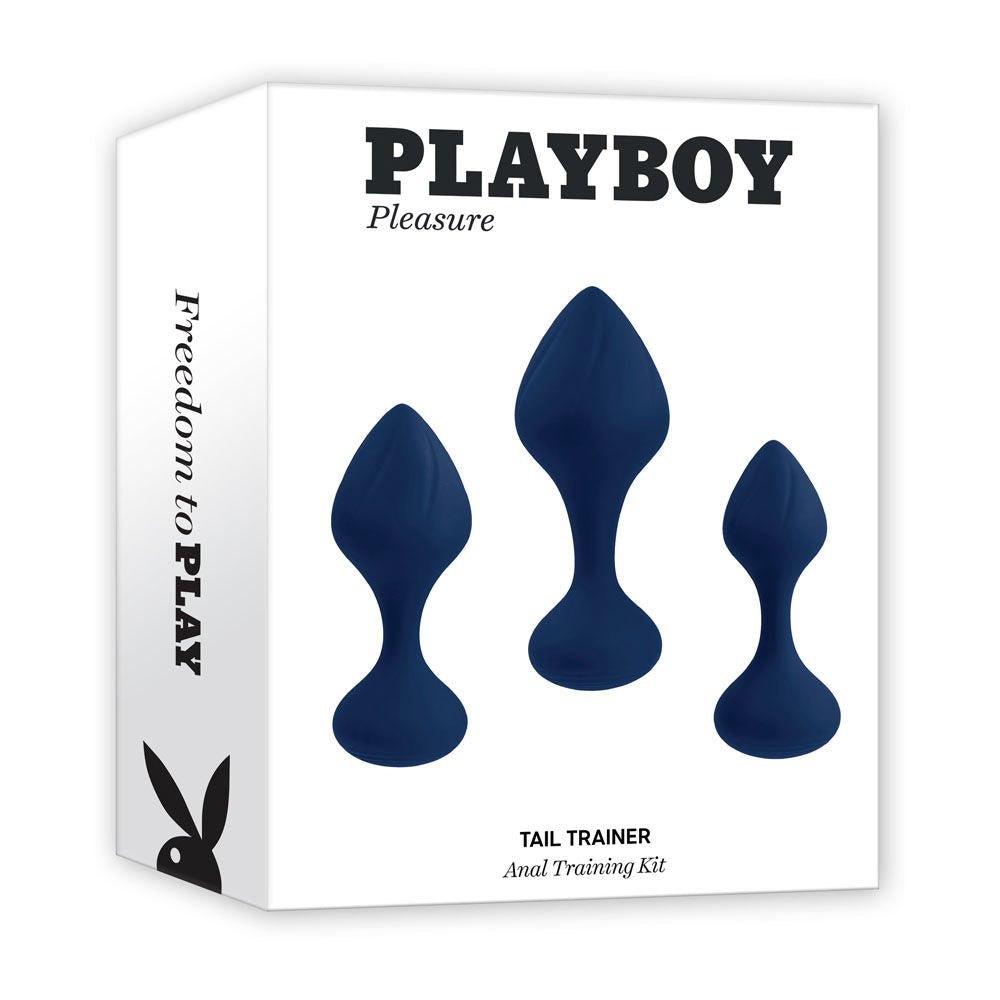 Playboy pleasure tail trainer - butt plugs -  box side view | Flirtybay.com.au