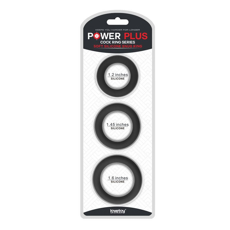 Power plus - soft silicone snug ring -  box front view | Flirtybay.com.au