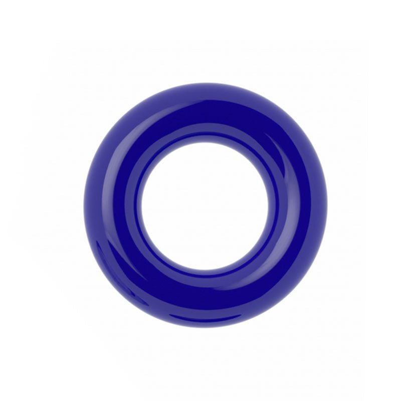 Power plus - triple donut cock ring set - blue, Product front view  | Flirtybay.com.au