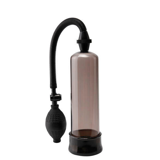 Pump worx - beginner's power penis pump - black, Product front view  | Flirtybay.com.au