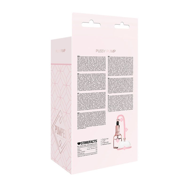Pumped - pussy pump -  box back view | Flirtybay.com.au
