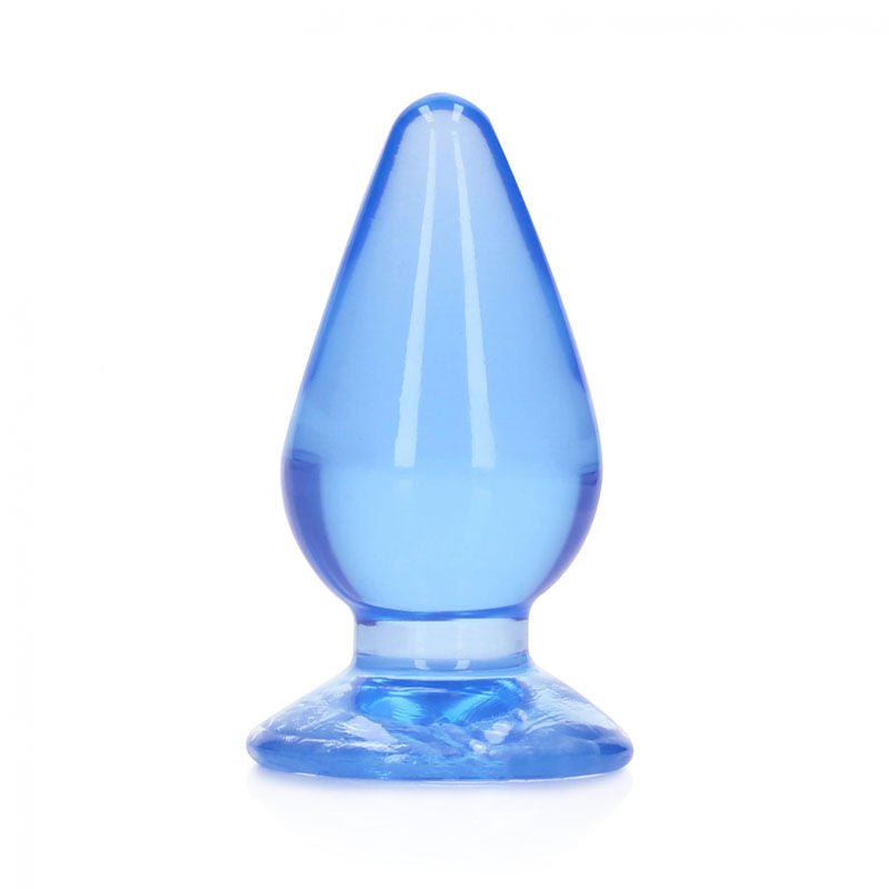 Real rock - 11.5 cm butt plug - blue, Product front view  | Flirtybay.com.au