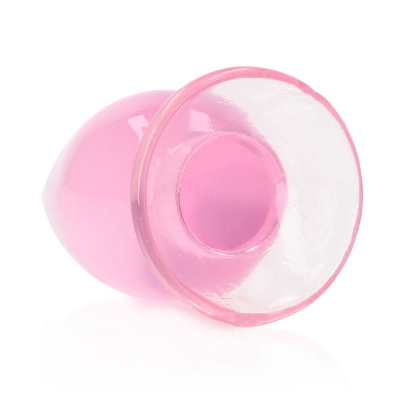 Real rock - 11.5 cm butt plug - pink, Product bottom view  | Flirtybay.com.au