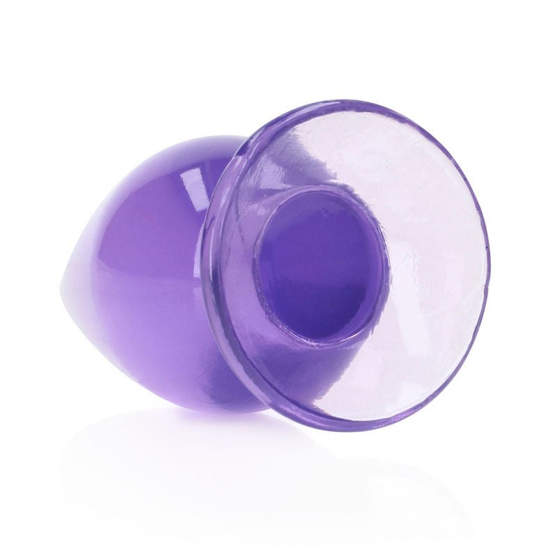Real rock - 11.5 cm butt plug - purple, Product bottom view  | Flirtybay.com.au