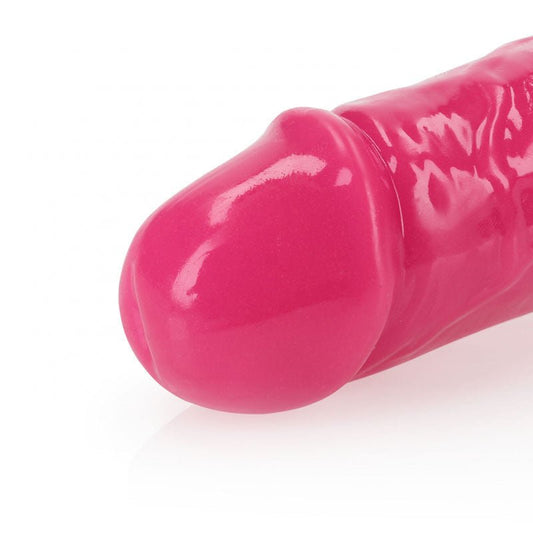 Realcock - 11.8 cm double dong glow - Pink, Product top view  | Flirtybay.com.au