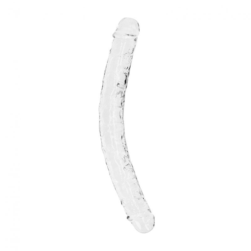 Realcock - 13.4" double dong - clear, Product front view  | Flirtybay.com.au