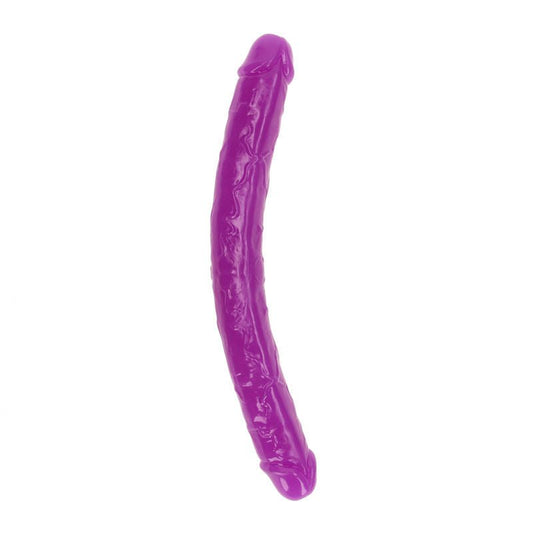 Realcock - 14.9" double dong glow - purple, Product front view  | Flirtybay.com.au