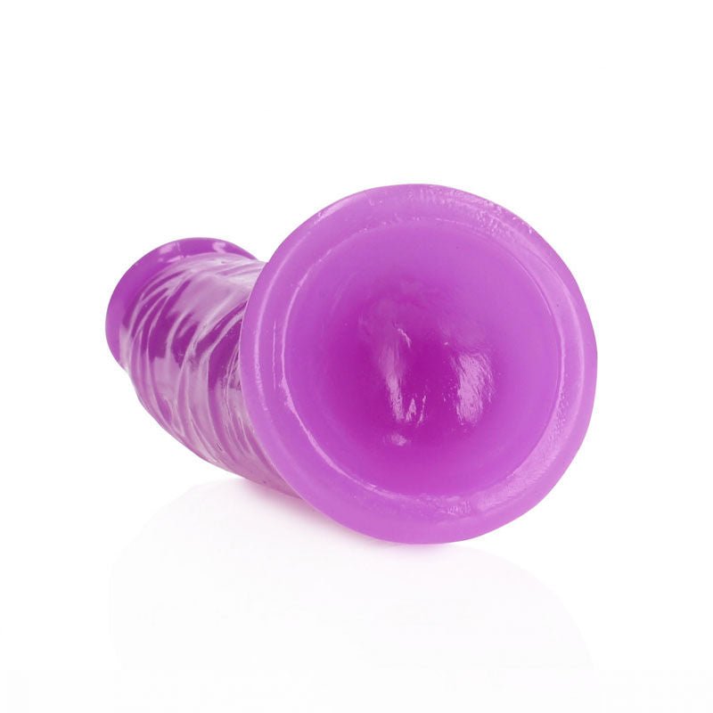 Realcock - 15.5 cm glow in the dark dildo - purple, Product bottom view  | Flirtybay.com.au