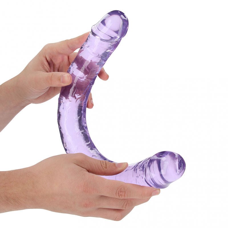 Realcock - 17.7" double dong - purple, Product side view  | Flirtybay.com.au