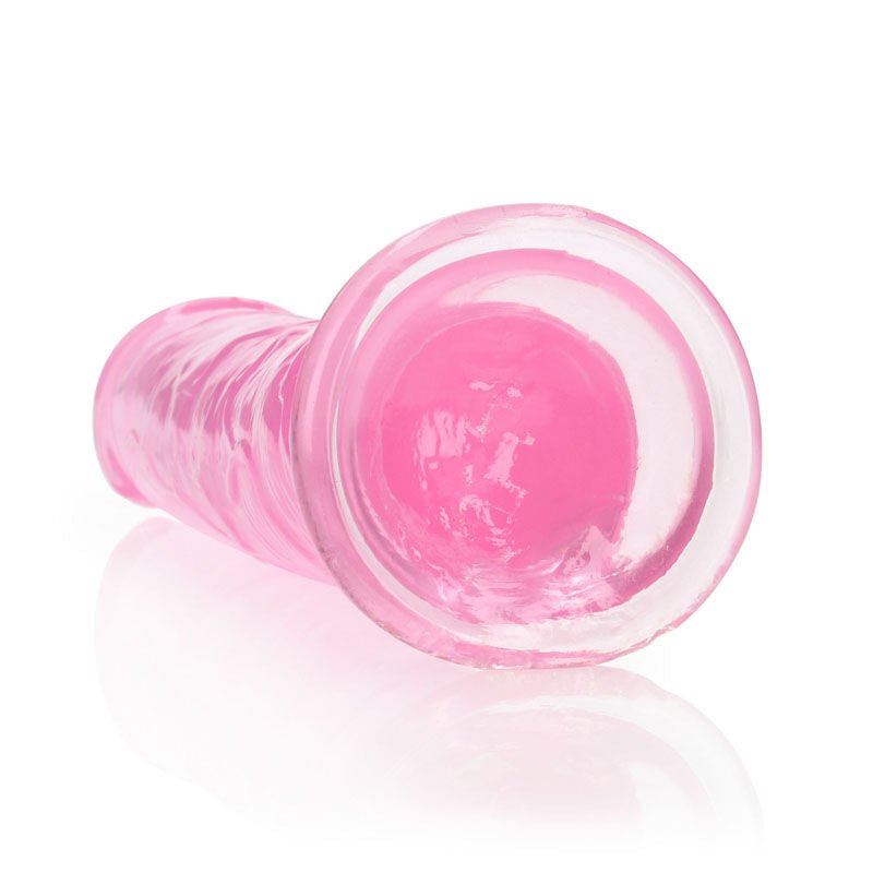 Realcock -  25 cm straight dildo - Pink, Product bottom view  | Flirtybay.com.au