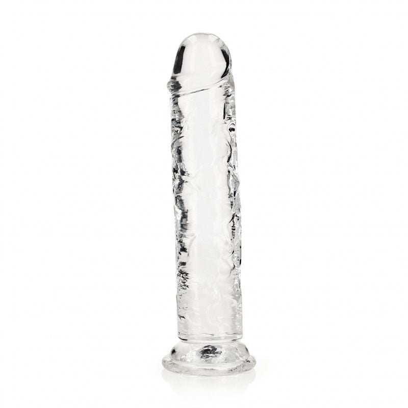 Realcock -  25 cm straight dildo - clear, Product front view  | Flirtybay.com.au