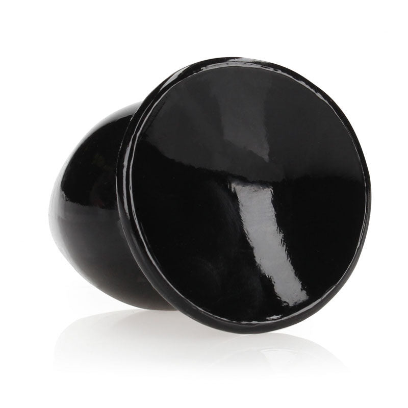 Realcock - 3.5" anal plug - Black, Product bottom view  | Flirtybay.com.au