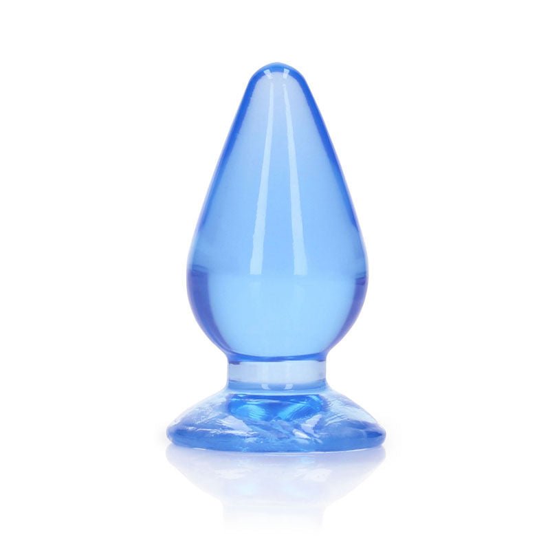 Realcock - 3.5" anal plug - blue, Product front view  | Flirtybay.com.au