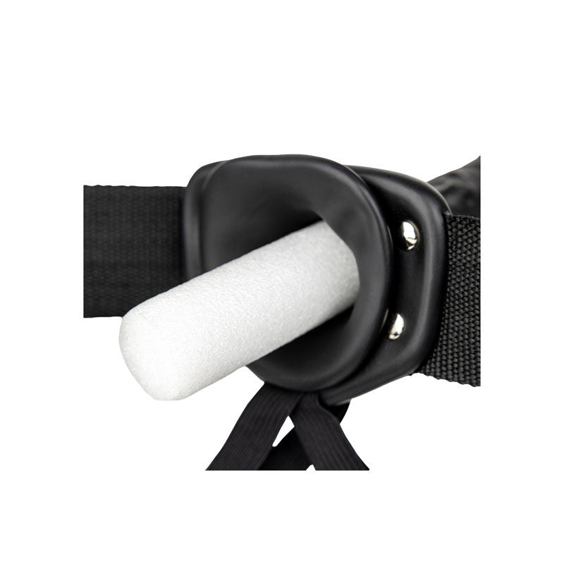 Realcock - 6.1" vibrating hollow strap-on - Product inside view  | Flirtybay.com.au