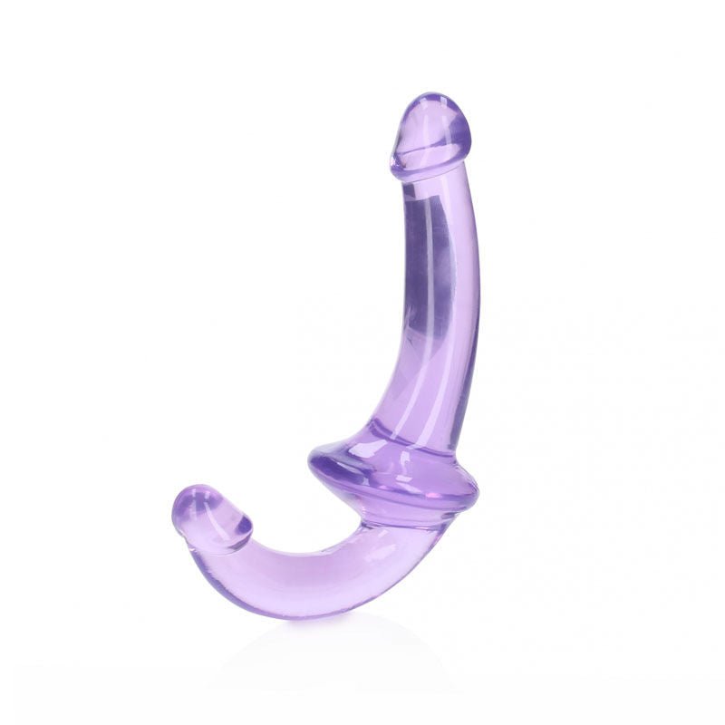 Realcock - 7.9" strapless strap-on - Purple, Product front view  | Flirtybay.com.au